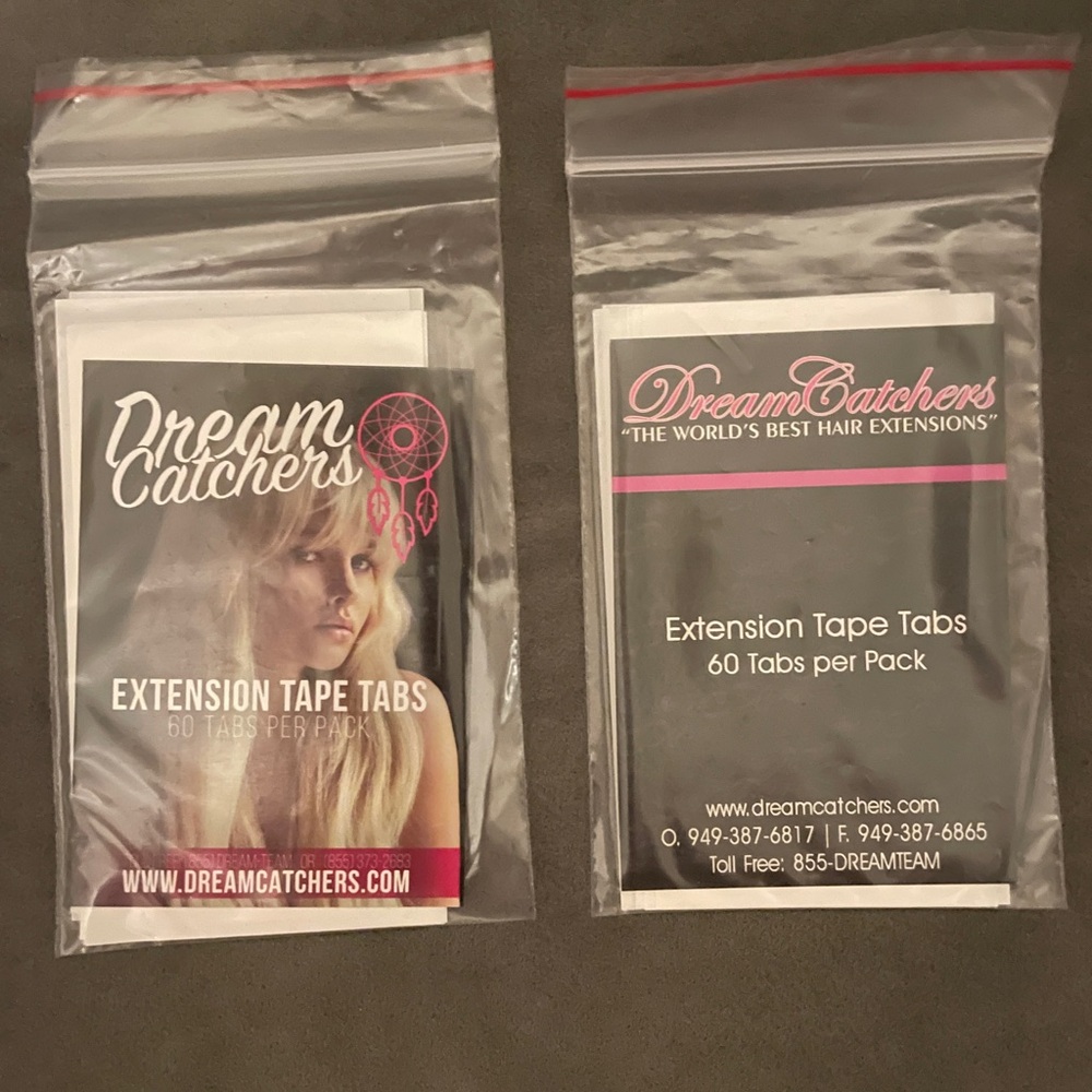 Hair Extensions Adhesives - Double Sided Tape Tabs 60 Ct Each By DreamCatchers!